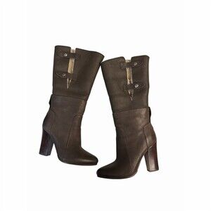 Belle by Sigerson Morrison Felicia Womens Riding Boots Brown Size 7 (with Box)